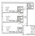 Grundriss Keller, Appartments 1, 2, 3 - 