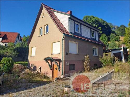 Außenansicht Haus 1 - 8 Zimmer Einfamilienhaus zum Kaufen in Steinbach-Hallenberg