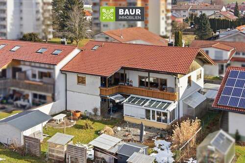 Luftaufnahme - 1 Zimmer Mehrfamilienhaus, Wohnhaus zum Kaufen in Wangen im Allgäu