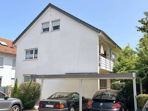 Ansicht mit Doppelcarport - Mehrfamilienhaus, Wohnhaus mit 196,40 m² in Herrenberg zum Kaufen