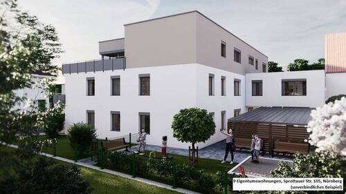 Visualisierung, unverbindliches Beispiel 3.jpg - 3 Zimmer Etagenwohnung zum Kaufen in Nürnberg