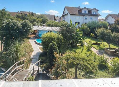 Gartenblick im Sommer (KI) - 