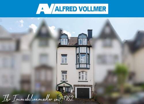 Frontansicht - Historisches Reihenmittelhaus mit großem Garten