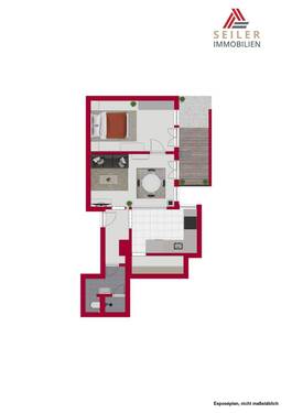 Wohnung im 1. Obergeschoss ohne Bohlenstube - 