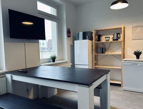 Küche mit Essbereich. - Etagenwohnung mit 62,00 m² in Leipzig zum Kaufen