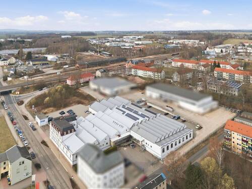 Luftbild Gebäudekomplex - Halle zum Kaufen in Mittweida