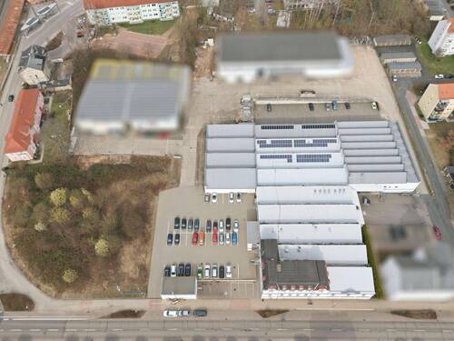 Luftbild mit Freifläche - Halle in Mittweida zum Kaufen