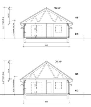 Schnitt - 4 Zimmer Bungalow zum Kaufen in Lübeck