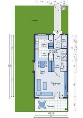 Möbliervorschlag Erdgeschoss Möbliervorschlag - 