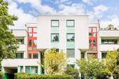Rückseite - Gelegenheit nahe Botanischem Garten! Gut geschnittene 3-Zimmer-Wohnung mit großem Balkon und Blick ins Grüne