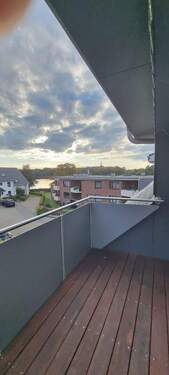 Blick vom Balkon 2 - 3 Zimmer Etagenwohnung in Bordesholm