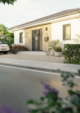 Bungalow 131 Ansicht Straße.png - 5 Zimmer Mehrfamilienhaus, Wohnhaus zum Kaufen in Trierweiler