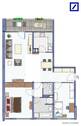 Wohnungsgrundriss - 3 Zimmer Etagenwohnung zum Kaufen in Ratingen