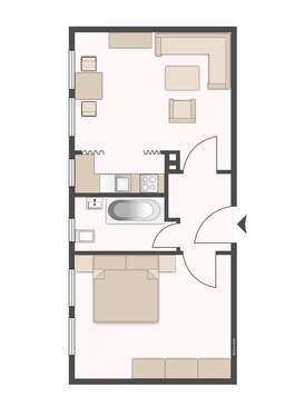 2 Zimmer, Mitte - 
