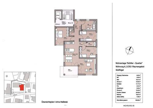 Wohnung 06 im 2. Obergeschoss - 4 Zimmer Etagenwohnung zum Kaufen in Wangen im Allgäu
