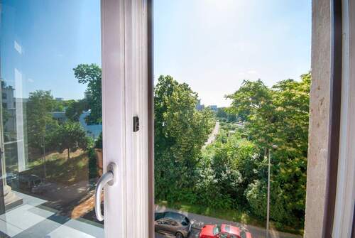 Ausblick aus dem Wohnzimmer (Morgensonne!) - 