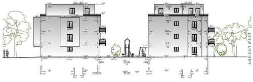 Ansicht West - Grundstück in Düsseldorf zum Kaufen