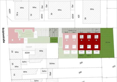 Übersicht 1.Bauabschnitt RH - 5 Zimmer Mehrfamilienhaus, Wohnhaus zum Kaufen in Plankstadt
