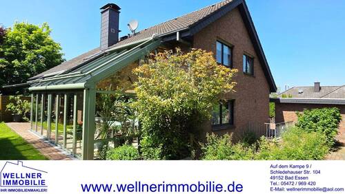 www.wellnerimmobilie.de - IN FAMILIENFREUNDLICHER, ZENTRUMSNAHER LAGE! Solides Wohnhaus mit Einliegerwohnung und Doppelgarage in Bad Essen