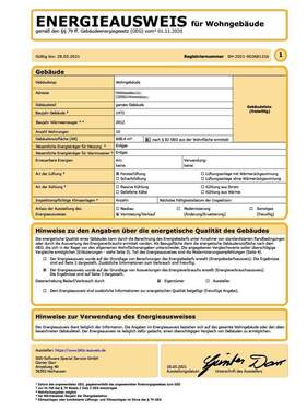 Energieausweis - 