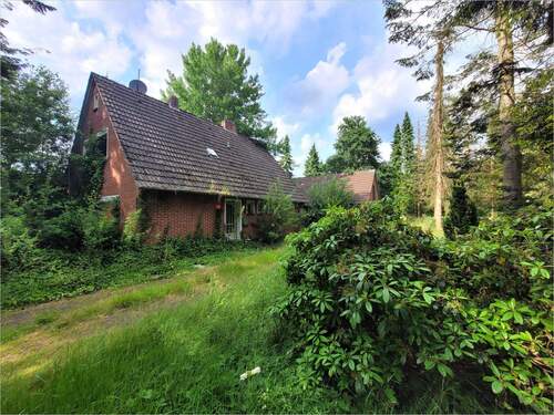 Außenansicht - Viel Ruhe und viel zu tun! Einfamilienhaus mit Nebengebäude auf idyllischen Grundstück