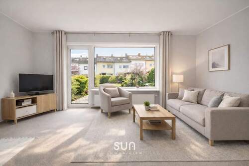 WOHNZIMMER (visualisiert) - 5 Zimmer Reihenmittelhaus zum Kaufen in Wiesbaden