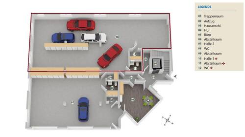 Visualisierung Hallenbereich - Halle in Bad Neuenahr-Ahrweiler zur Miete