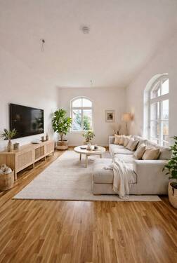 Ausstattungsbeispiel Wohnzimmer - 3 Zimmer Etagenwohnung zur Miete in Rochlitz