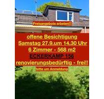 BITTE um PREISIDEEN - Einfamilienhaus Eckerkamp - Südlage - 30 Zone - 6 Zimmer - Balkon - 2 Bäder - Keller - Tiefgarage - Hamburg Wellingsbüttel