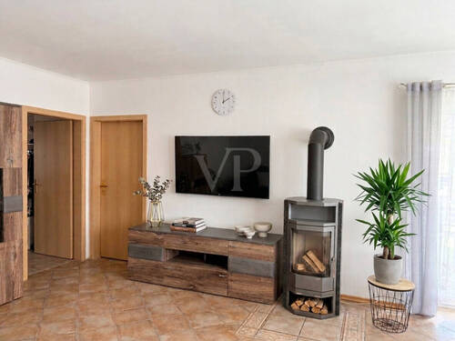 Wohnzimmer mit Kamin - 