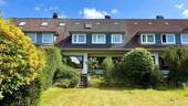 Gartenansicht - Familienfreundliches Reihenhaus in beliebter Lage zwischen Volksdorf und Bergstedt