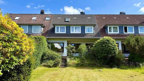 Gartenansicht - Familienfreundliches Reihenhaus in beliebter Lage zwischen Volksdorf und Bergstedt