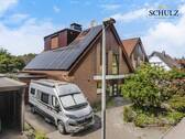 Ansicht vorne - *Moderne Doppelhaushälfte mit Garten, Kamin und viel Platz zu vermieten!*