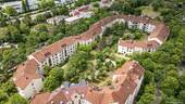 Wohnanlage von oben - 