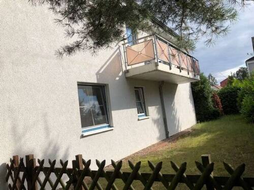 Giebel-West-Balkon der Wohnung - 2 Zimmer Etagenwohnung in Strausberg