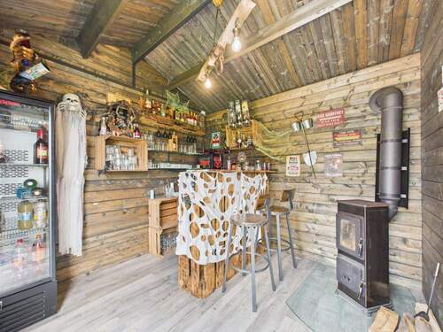 Hütte mit Bar & Kaminofen - 