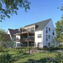 20240701 MFH Strullendorf Gartensnicht 01 1.6K.jpg - Bald Bezugsfertig - Neubau - Helle 3 Zimmer DG Wohnung in Strullendorf