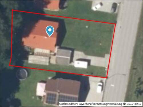 Luftbild mit Grenzen - 