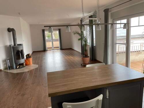Wohn- u. Essbereich - 4 Zimmer Terrassenwohnung zum Kaufen in Bad Kreuznach