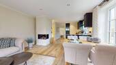 Wohnzimmer - Terrassenwohnung mit 101,00 m&sup2; in Hörnum (Sylt) zum Kaufen