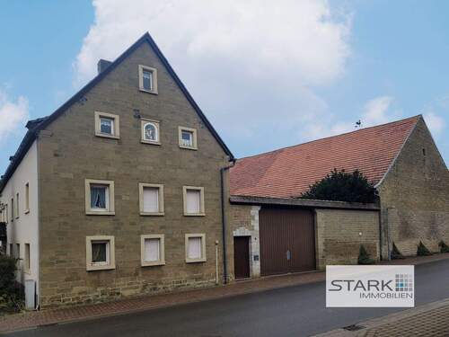 Außenansicht jpg - 1 Zimmer Bauernhaus, Landhaus zum Kaufen in Gaukönigshofen