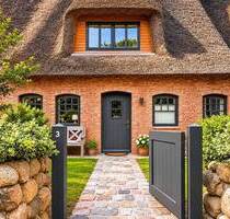 Exklusives Mittelhaus unter Reet - mit eigenem Garten und als Ferienwohnung genehmigt - Oevenum