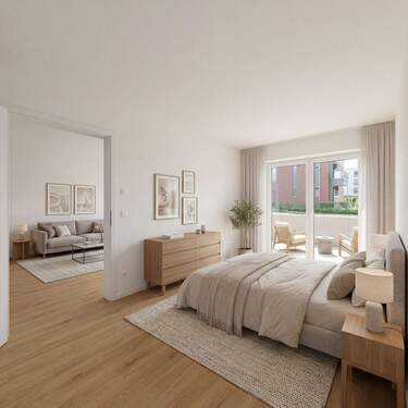 Schlafzimmer / KI-Staging
- 