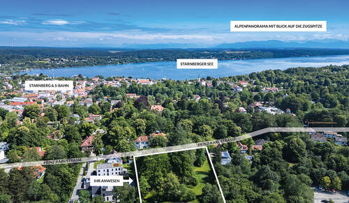 Luftbild - Grundstück in Starnberg