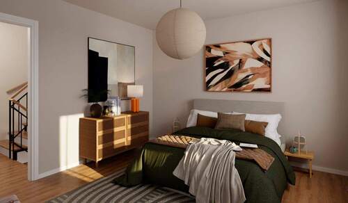 Helles und komfortables Schlafzimmer - Einfamilienhaus mit 169,70 m&sup2; in Berlin zum Kaufen