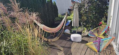 Terrassenansicht - Einfamilienhaus mit 156,00 m&sup2; in Forstinning zum Kaufen