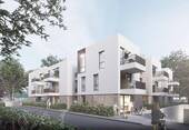 Ansicht Straßenseite - Neubau-Wohnung am Aasee - 398,00&nbsp;EUR Kaltmiete, ca.&nbsp; 57,00&nbsp;m&sup2;&nbsp;Wohnfl&auml;che