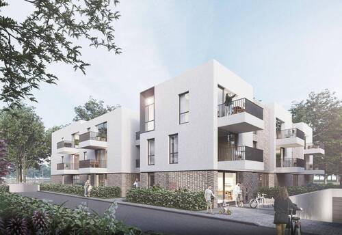Ansicht Straßenseite - Neubau-Wohnung am Aasee - 398,00&nbsp;EUR Kaltmiete, ca.&nbsp; 57,00&nbsp;m&sup2;&nbsp;Wohnfl&auml;che