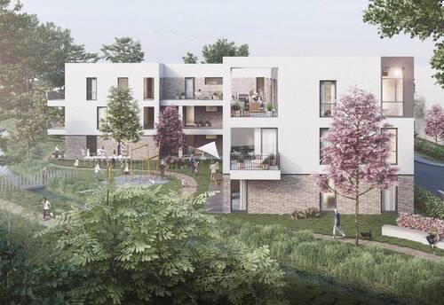 Ansicht Aaseeseite - 2 Zimmer Etagenwohnung zur Miete in Ibbenbüren