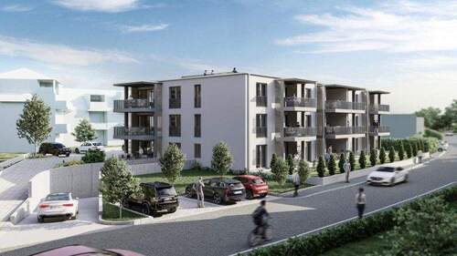 Visualisierung - Bodman-Ludwigshafen: Neubau 3-Zimmer-Gartenwohnung Tiefgarage Dachterrasse für Alle!